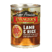 Evanger's Super Premium: Lamb and Rice Dog Food 13 oz